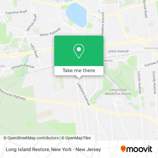 Long Island Restore map