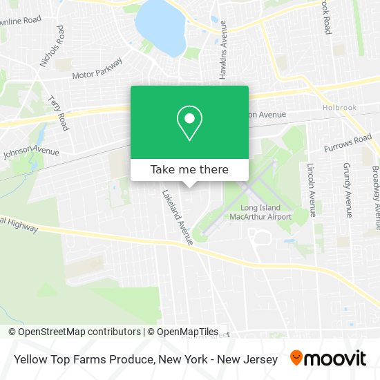 Yellow Top Farms Produce map