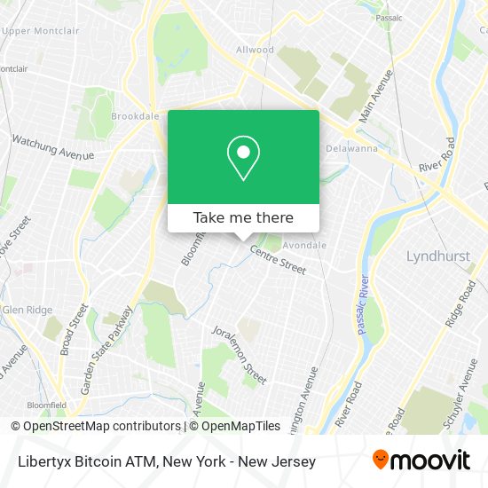 Mapa de Libertyx Bitcoin ATM