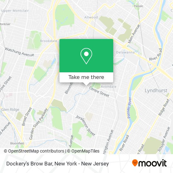 Dockery's Brow Bar map