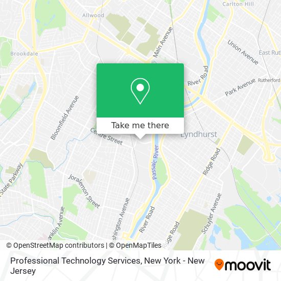 Professional Technology Services map