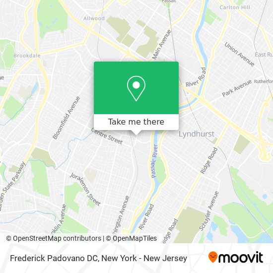 Frederick Padovano DC map