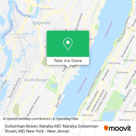 Goberman-Rosen, Natalya MD: Natalya Goberman-Rosen, MD map