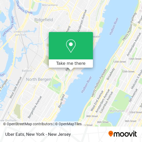 Uber Eats map