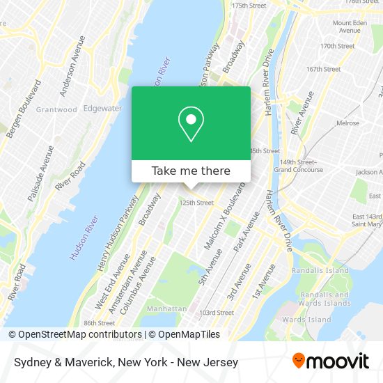 Sydney & Maverick map