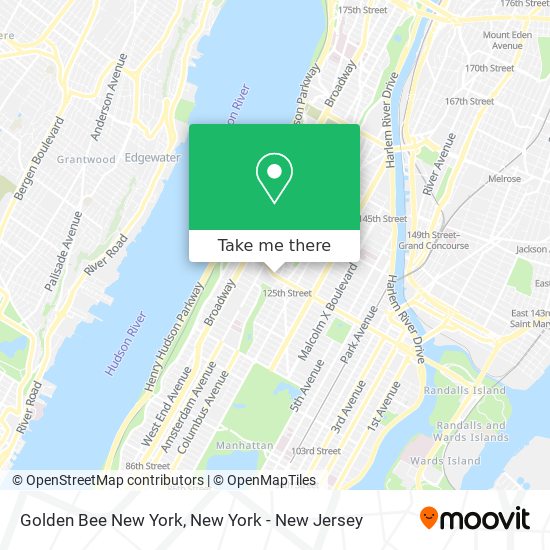 Mapa de Golden Bee New York