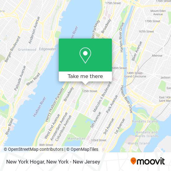 New York Hogar map