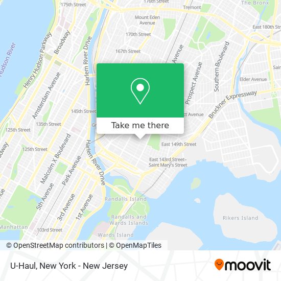 U-Haul map