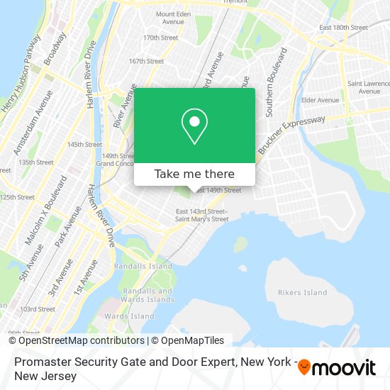 Promaster Security Gate and Door Expert map