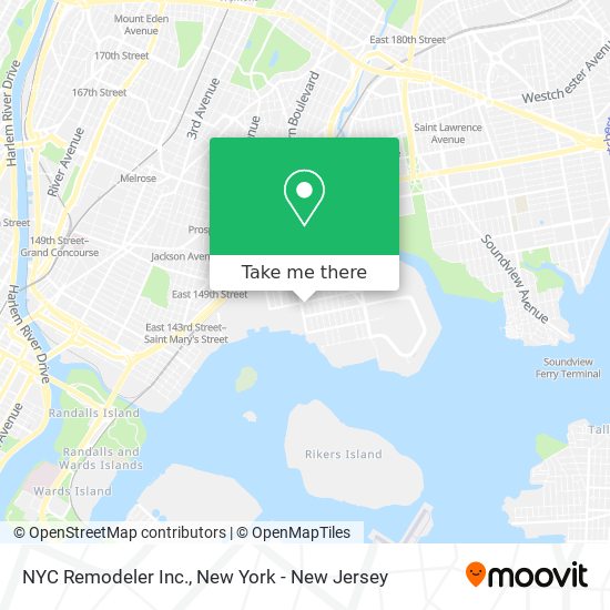 Mapa de NYC Remodeler Inc.