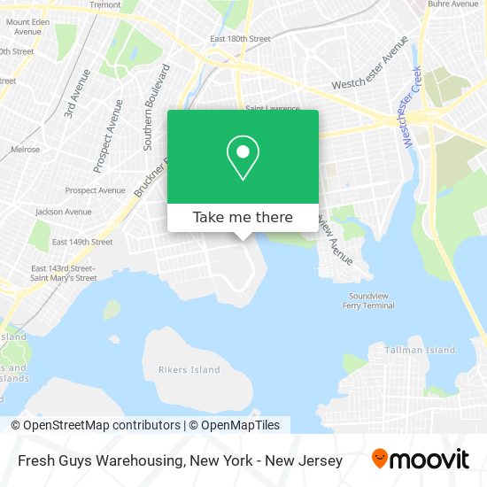 Fresh Guys Warehousing map