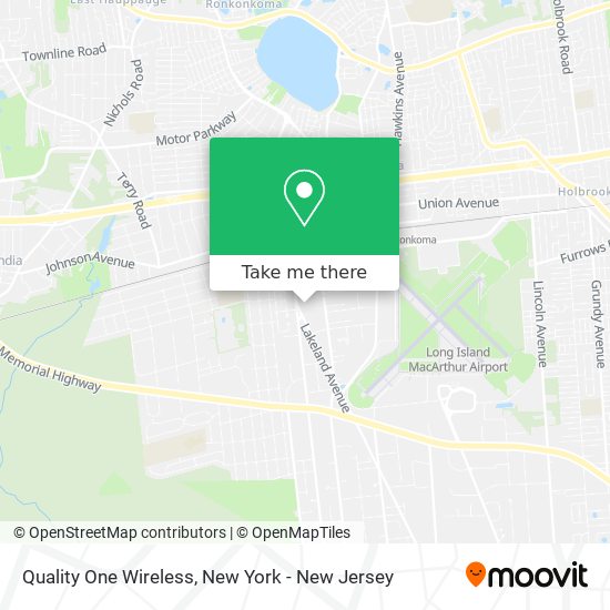 Quality One Wireless map