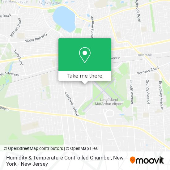 Humidity & Temperature Controlled Chamber map