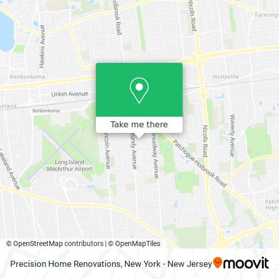 Mapa de Precision Home Renovations