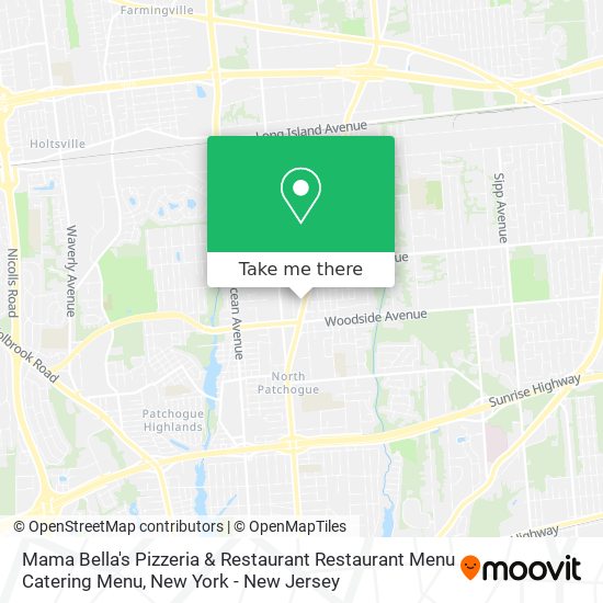 Mapa de Mama Bella's Pizzeria & Restaurant Restaurant Menu Catering Menu