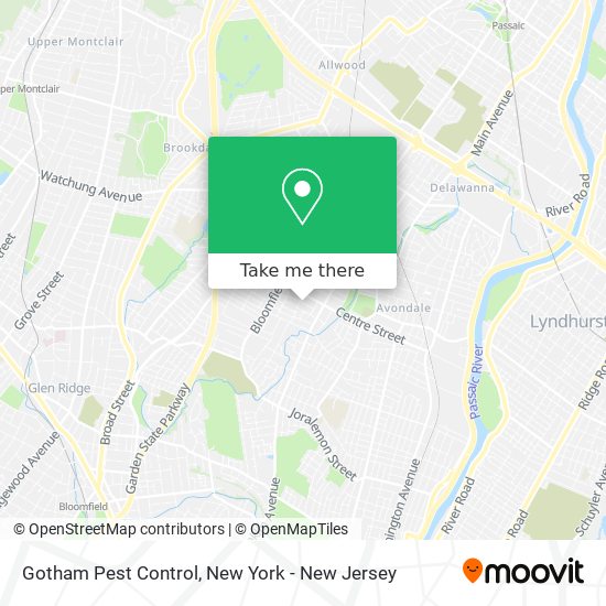 Gotham Pest Control map