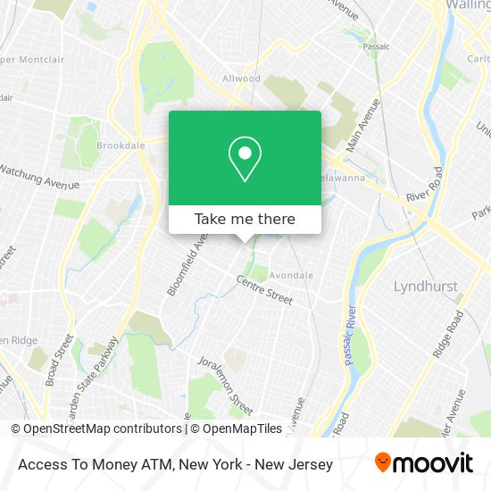 Access To Money ATM map