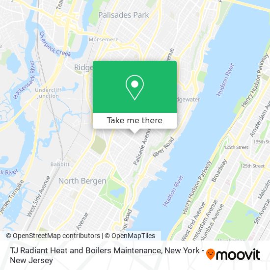 TJ Radiant Heat and Boilers Maintenance map