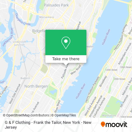 G & F Clothing - Frank the Tailor map