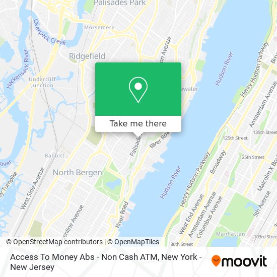 Access To Money Abs - Non Cash ATM map