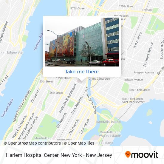 Harlem Hospital Center map