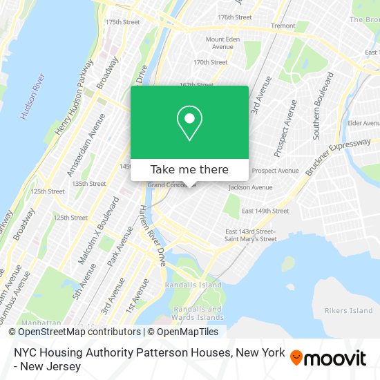 Mapa de NYC Housing Authority Patterson Houses