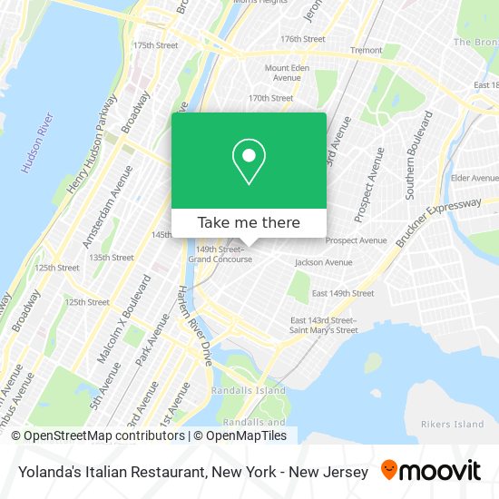 Yolanda's Italian Restaurant map