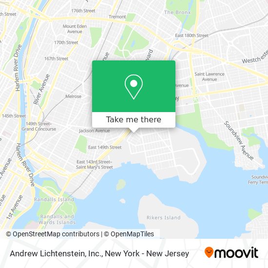 Andrew Lichtenstein, Inc. map