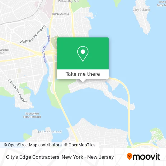 City's Edge Contracters map