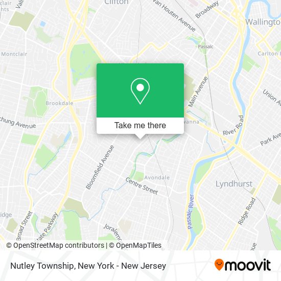 Mapa de Nutley Township