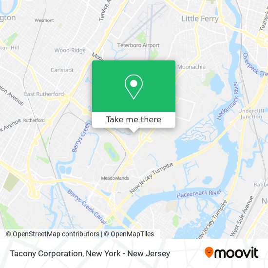 Tacony Corporation map