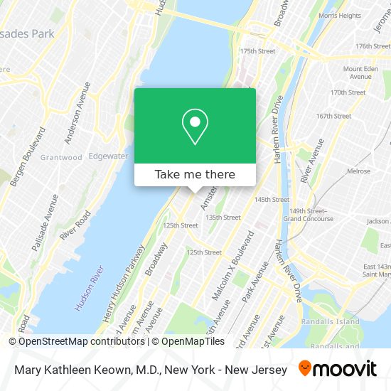 Mary Kathleen Keown, M.D. map