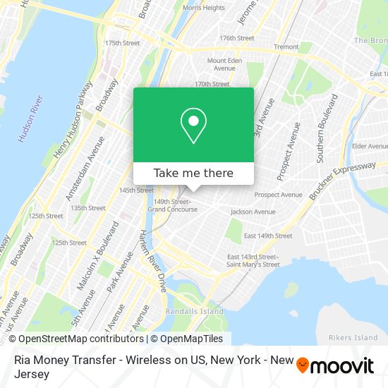 Mapa de Ria Money Transfer - Wireless on US