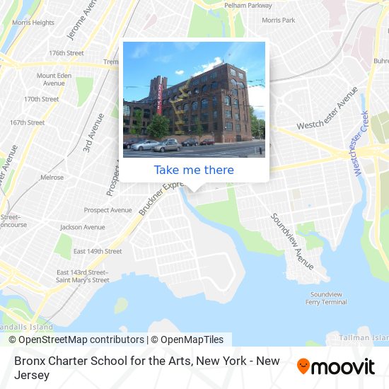 Mapa de Bronx Charter School for the Arts