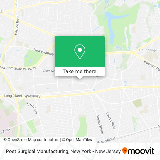 Mapa de Post Surgical Manufacturing