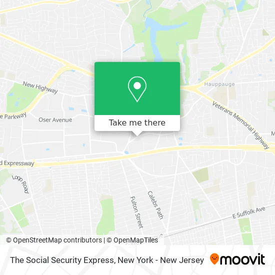 The Social Security Express map