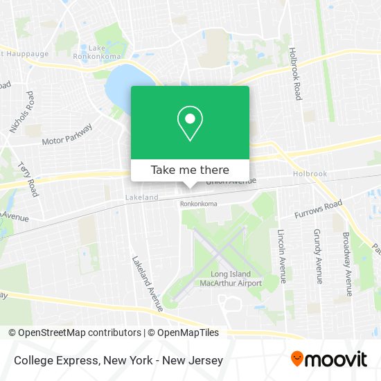 College Express map