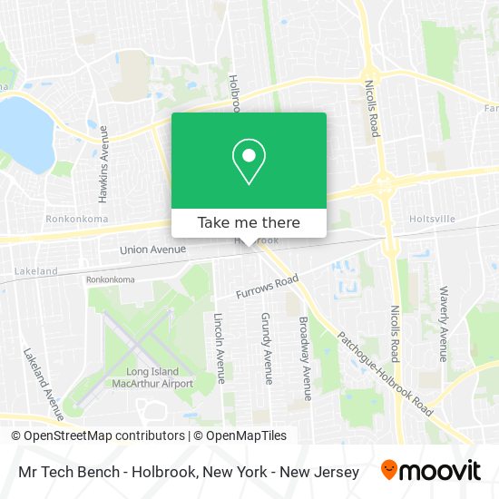 Mr Tech Bench - Holbrook map