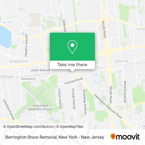 Berrington Snow Removal map