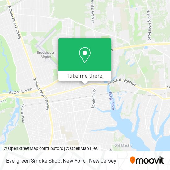 Evergreen Smoke Shop map