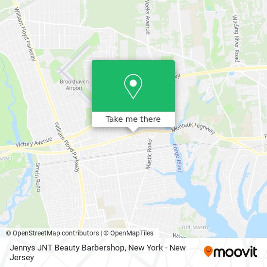 Jennys JNT Beauty Barbershop map