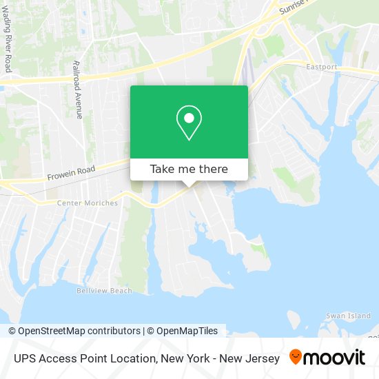 UPS Access Point Location map