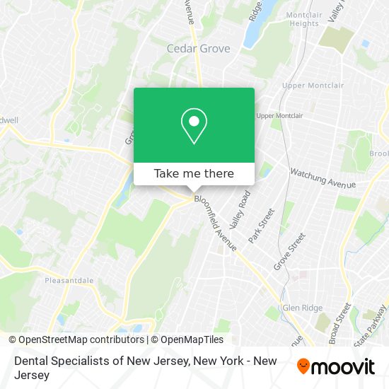Dental Specialists of New Jersey map