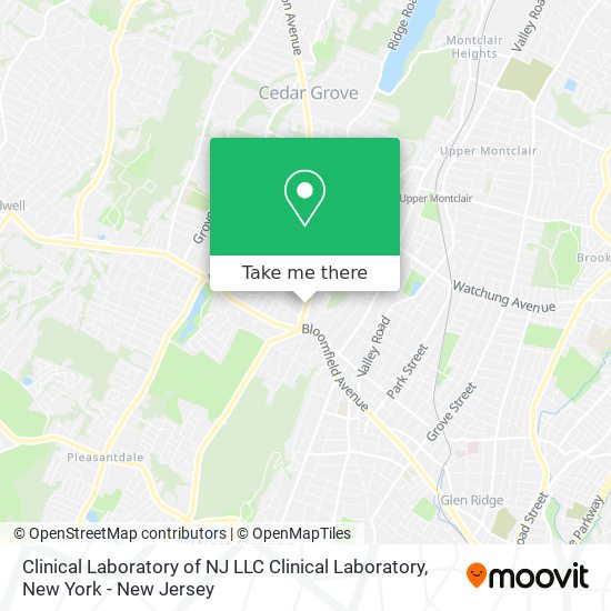 Clinical Laboratory of NJ LLC Clinical Laboratory map