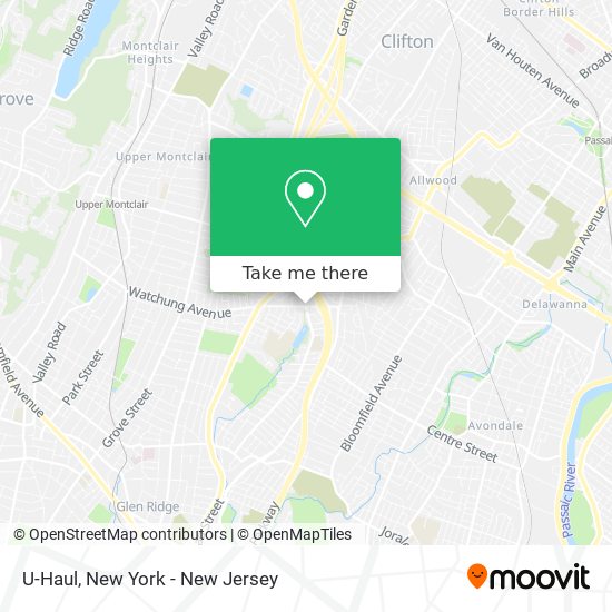 U-Haul map