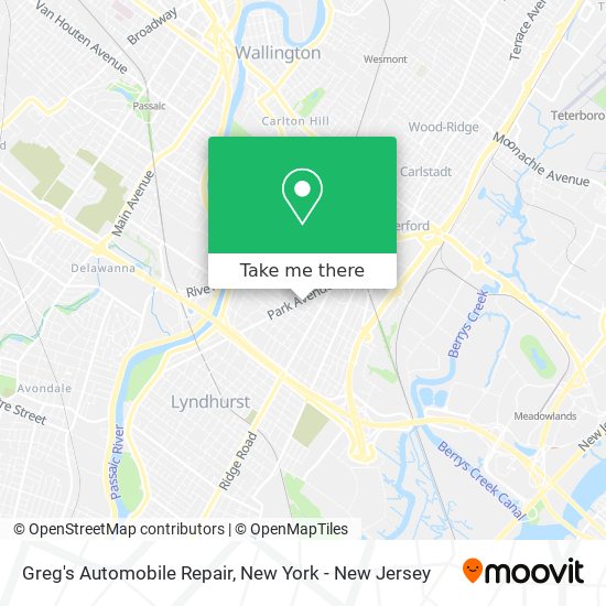 Mapa de Greg's Automobile Repair