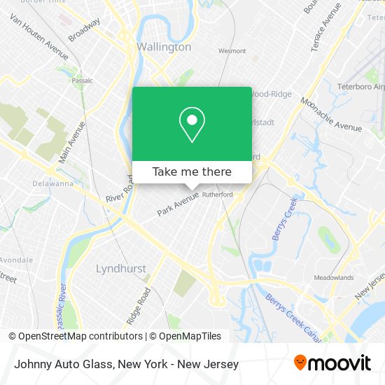 Johnny Auto Glass map