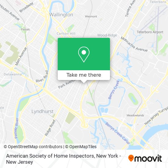 Mapa de American Society of Home Inspectors