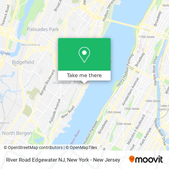 River Road Edgewater NJ map