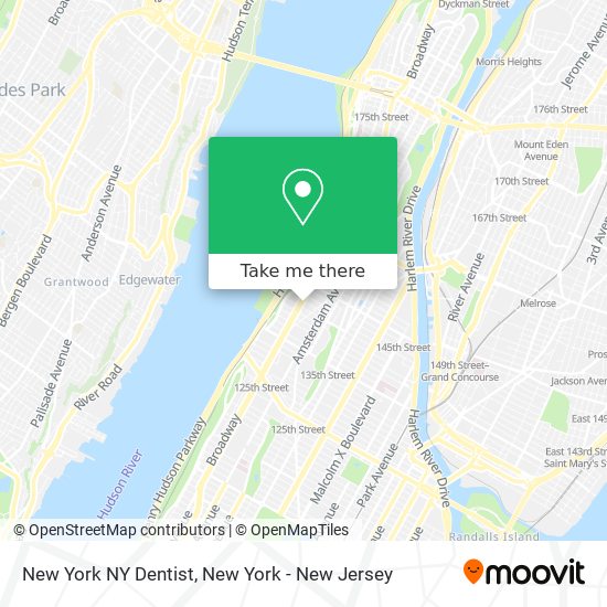 New York NY Dentist map